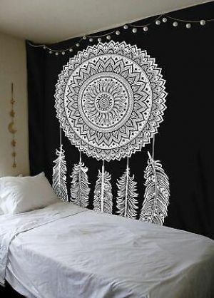psychonoutstyle Wall clothe Black and White wall clothe