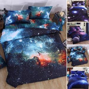psychonoutstyle Bed sheets sleeping in space