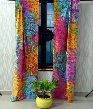 psychonoutstyle curtains colorful